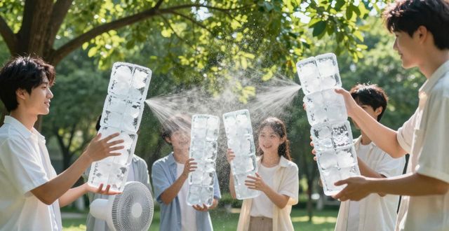 大冰块降温方法_武汉江汉夏季防暑降温大冰块_大冰块户外活动使用时长